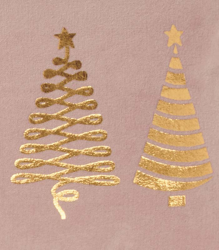 Coussin KUUSI broderie sapin doré