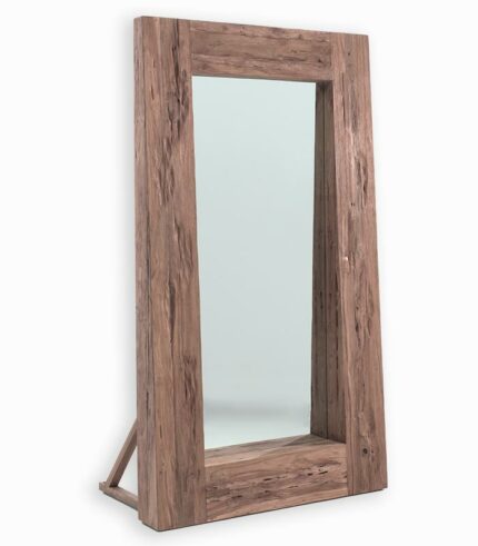 Grand miroir Kali en teck recyclé
