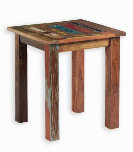 Table bistrot SUNSHINE en bois de bateau