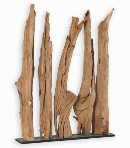 Sculpture en teck