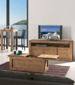 Table basse coffre en bois