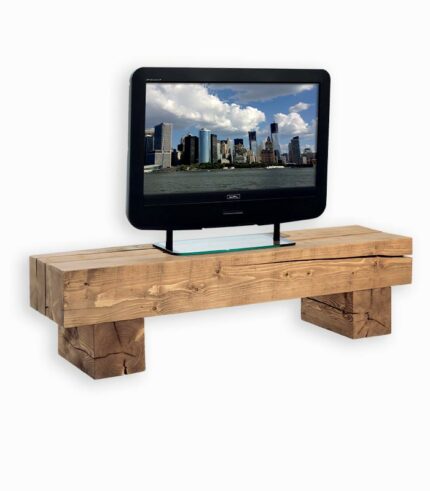 Meuble TV POUTRE en bois massif