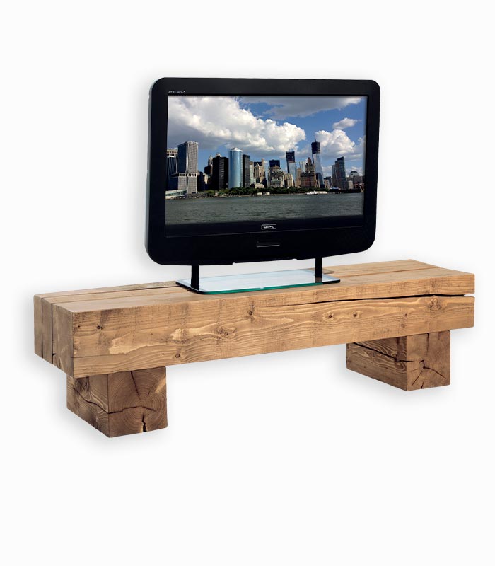 Meuble TV POUTRE Meuble TV POUTRE en bois massif