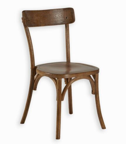 Chaise bistrot en orme massif finition antique.