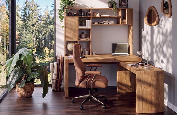 Bureau MALMOE en bois massif