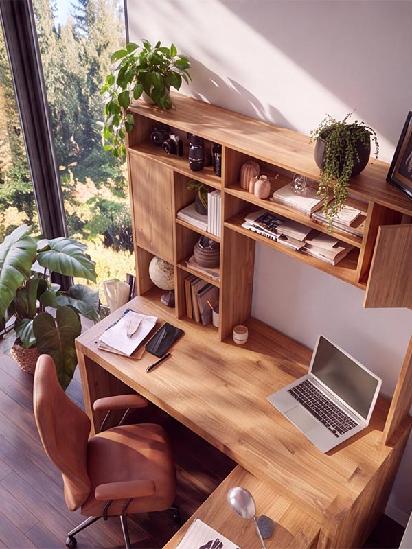 Bureau MALMOE en bois massif