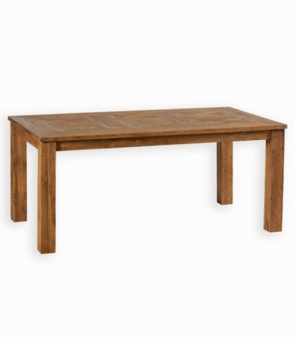 Table en teck recyclé de fabrication artisanale