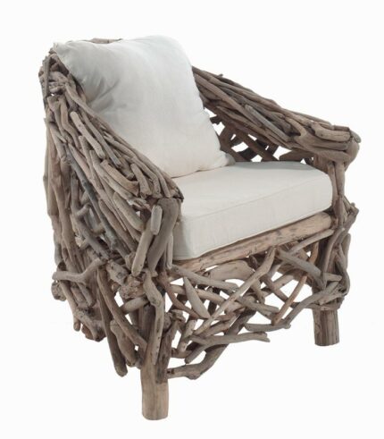 Fauteuil en bois flotté naturel