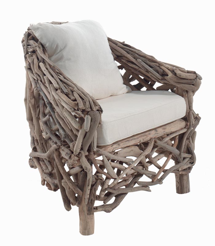 Fauteuil WOODREAM Fauteuil en bois flotté naturel