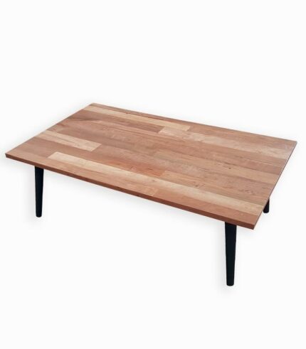 Table basse en teck recyclé et métal