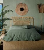 Tête de lit en rotin design exotique