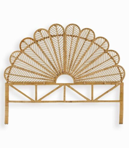 Tête de lit en rotin design exotique