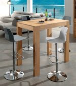Table haute en bois massif
