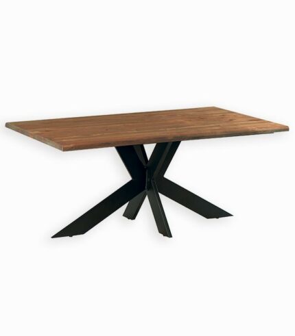 Table HJALMER en pin massif ciré brossé, le style campagne chic.