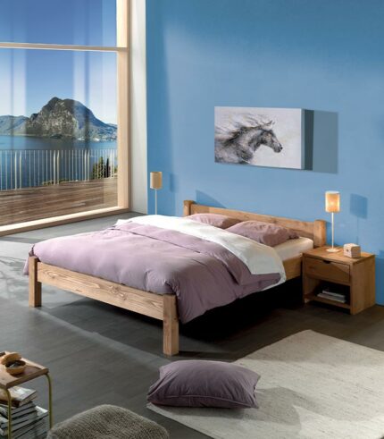 Lit en bois massif