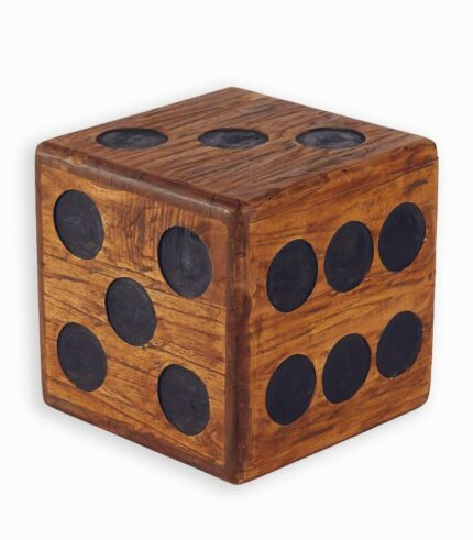 Tabouret DÉ en teck