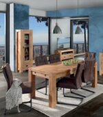 Table rectangulaire en bois massif pour univers cosy