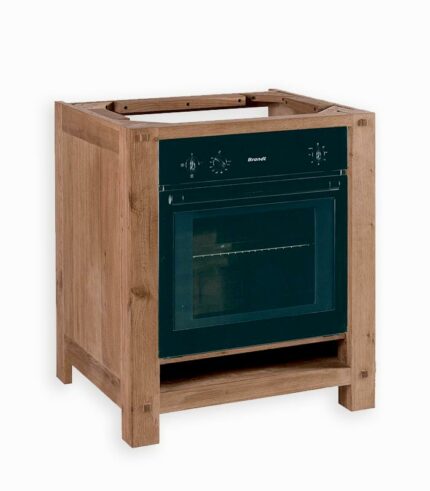 Meuble bas four en chêne huilé