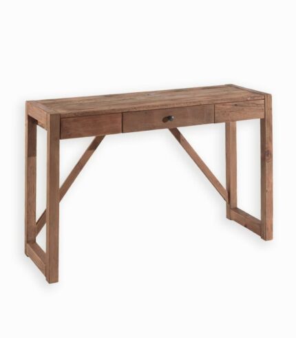 Bureau console WASCO en pin recyclé.