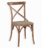 Chaise bistrot KENTUCKY en chêne blanchi