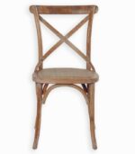 Chaise bistrot KENTUCKY en chêne blanchi
