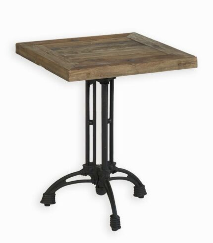Table bistrot Strerling en orme recyclé