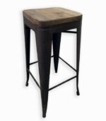 Tabouret de bar STORGARD en pin recyclé