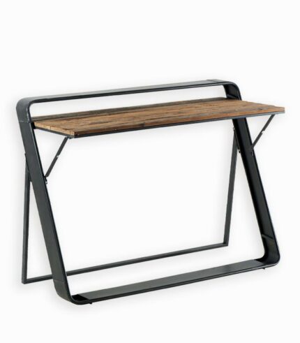 Bureau SKOVE en sapin massif et fer