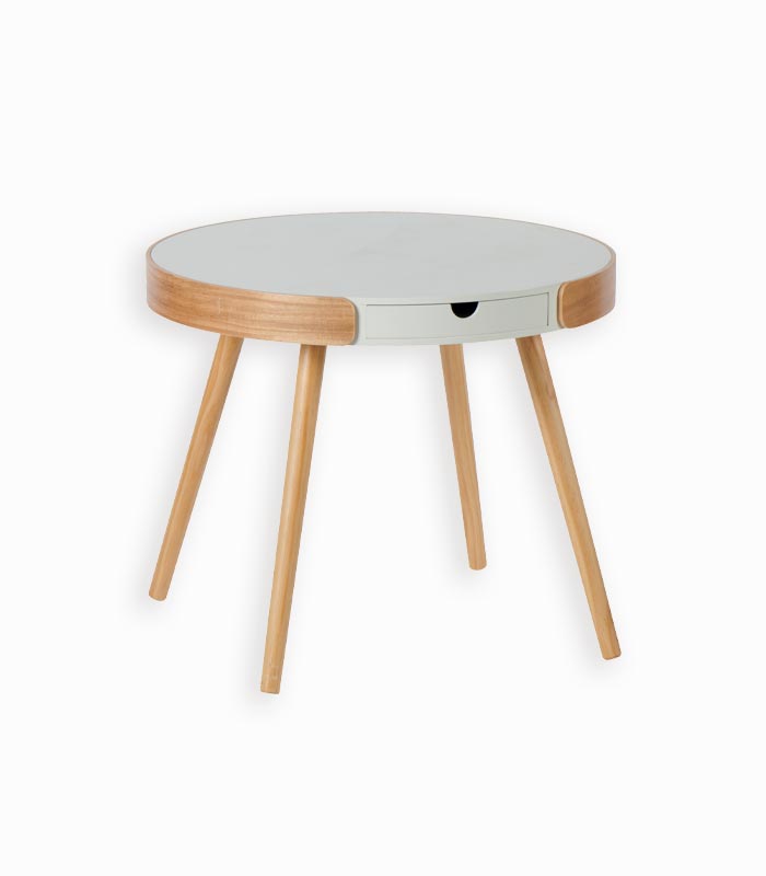 Table basse TODI Table basse ronde vert d'eau design nordique