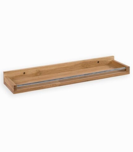 Tablette murale en chêne pour salle de bain