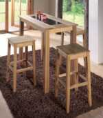 Tabouret haut NORWAY en chêne huilé