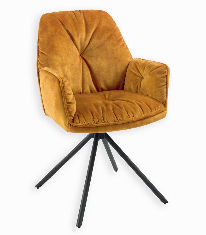 Fauteuil KENOSHA moutarde Fauteuil KENOSHA – Image 1