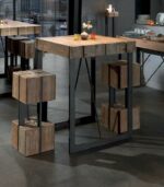 Le style industriel de la table haute Fabrik