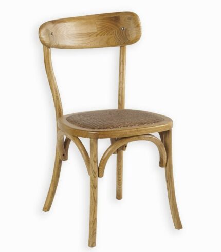 Chaise bistrot en orme et osier