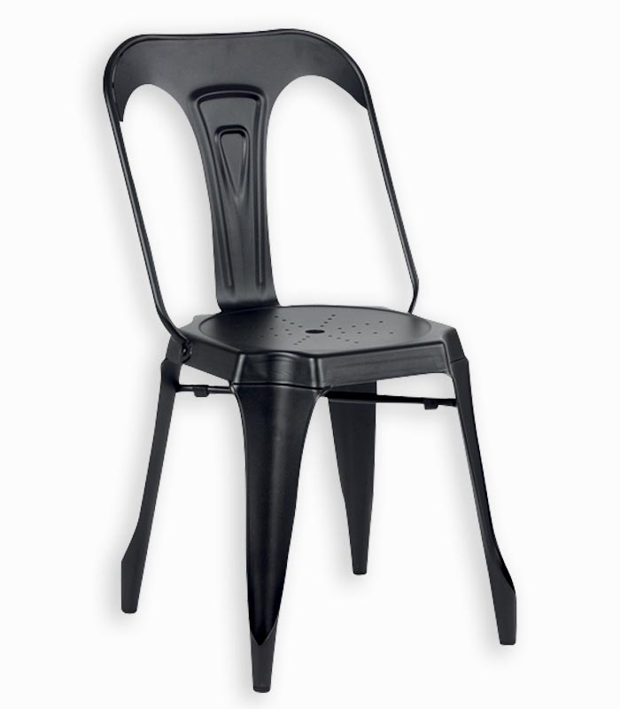 Chaise MACKAY Chaise MACKAY noire en métal