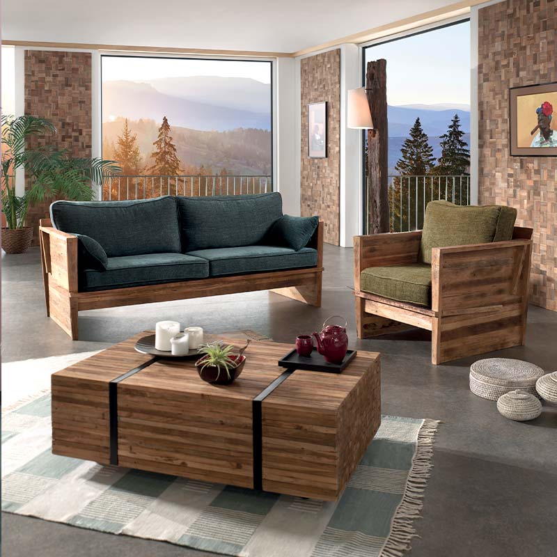 Mobilier en teck recyclé