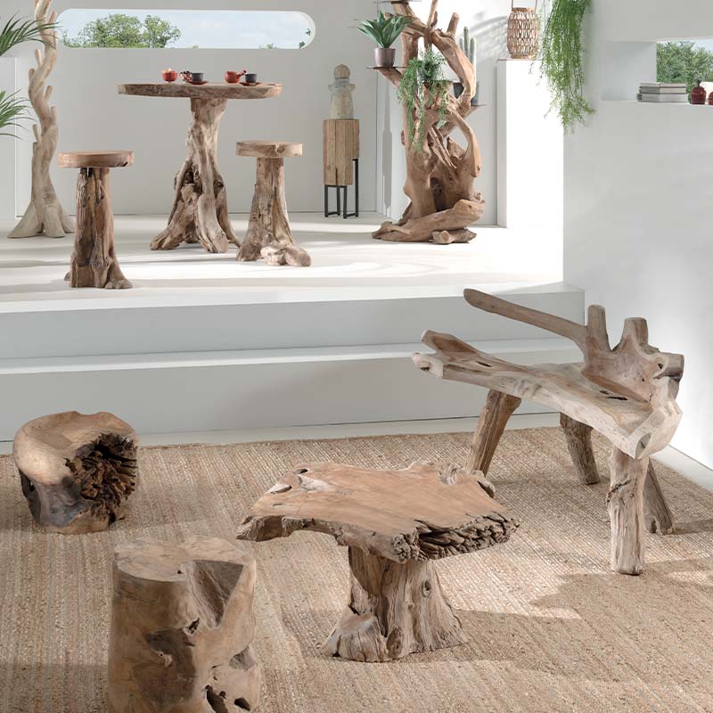 Mobilier en racine de reck