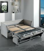 Canapé Bed-express gris clair ouvert