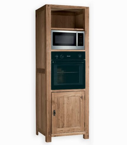 Armoire four en chêne massif huilé
