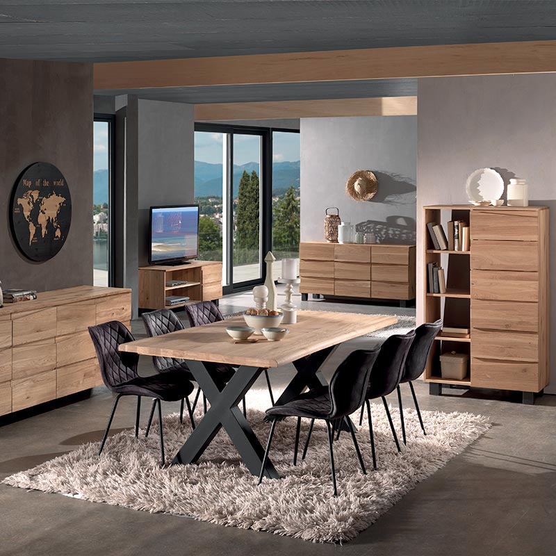 Mobilier en Chêne massif brossé
