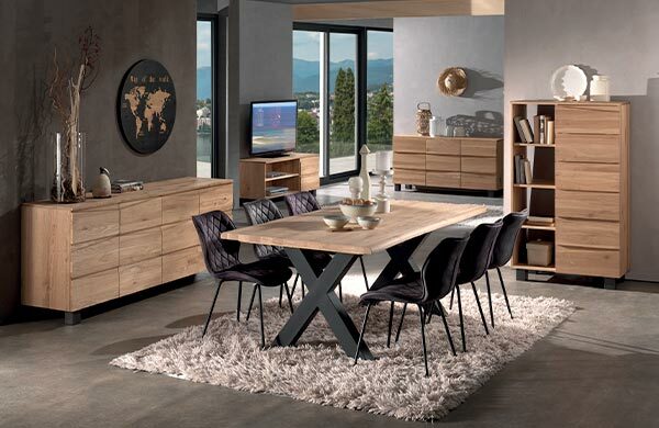 Mobilier en Chêne massif brossé