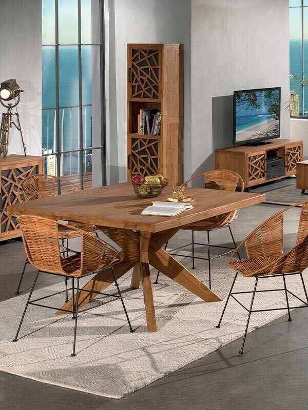 Table en teck massif