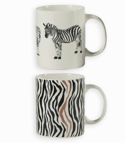 Coffret de 2 mugs ZÈBRE