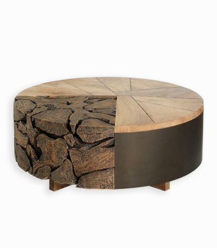 Table basse RAJA en teck recyclé