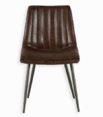 Chaise UTAH microfibre havane