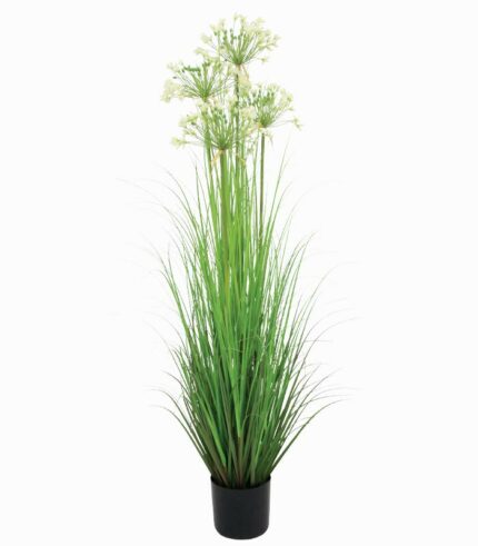 Plante artificielle FLEUR POIREAU en pot