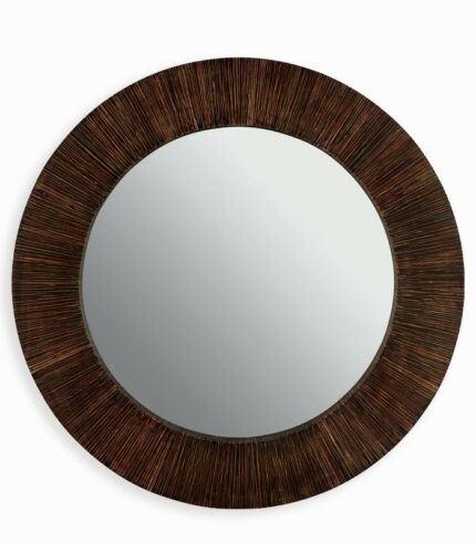 Miroir KAREMA en bambou miel huilé