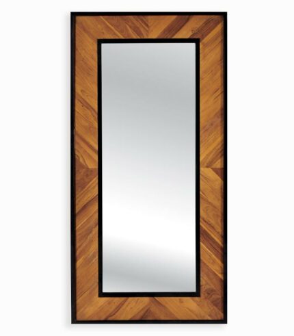 Miroir rectangulaire RAMA en teck recyclé