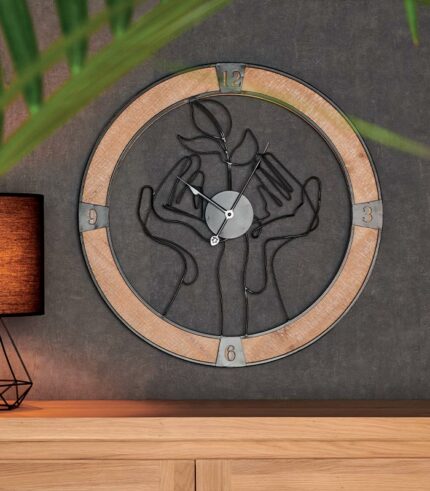 Horloges en bois & métal