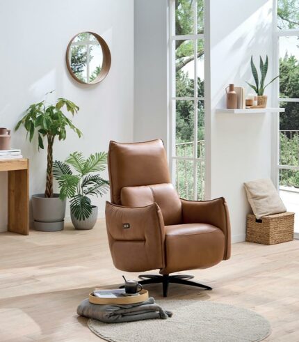 Fauteuil cuir relax HOPKIN